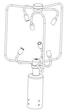 三維風速風向儀結(jié)構(gòu)圖